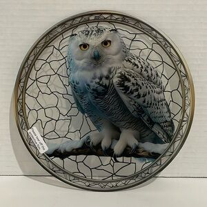 Suncatcher Acrylic Snowy Owl Bird Gift Home Cabin Decor